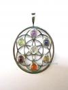 Flower of life Chakra pendant